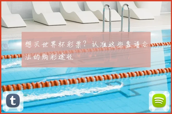 想买世界杯彩票？认准这些靠谱合法的购彩途径